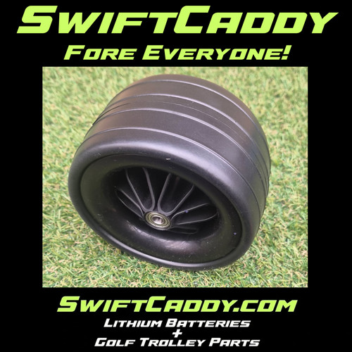Golf trolley front - front, wheel